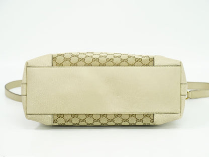 GUCCI GGキャンバス 2WAY ショルダーバッグ ベージュ アイボリー 326514