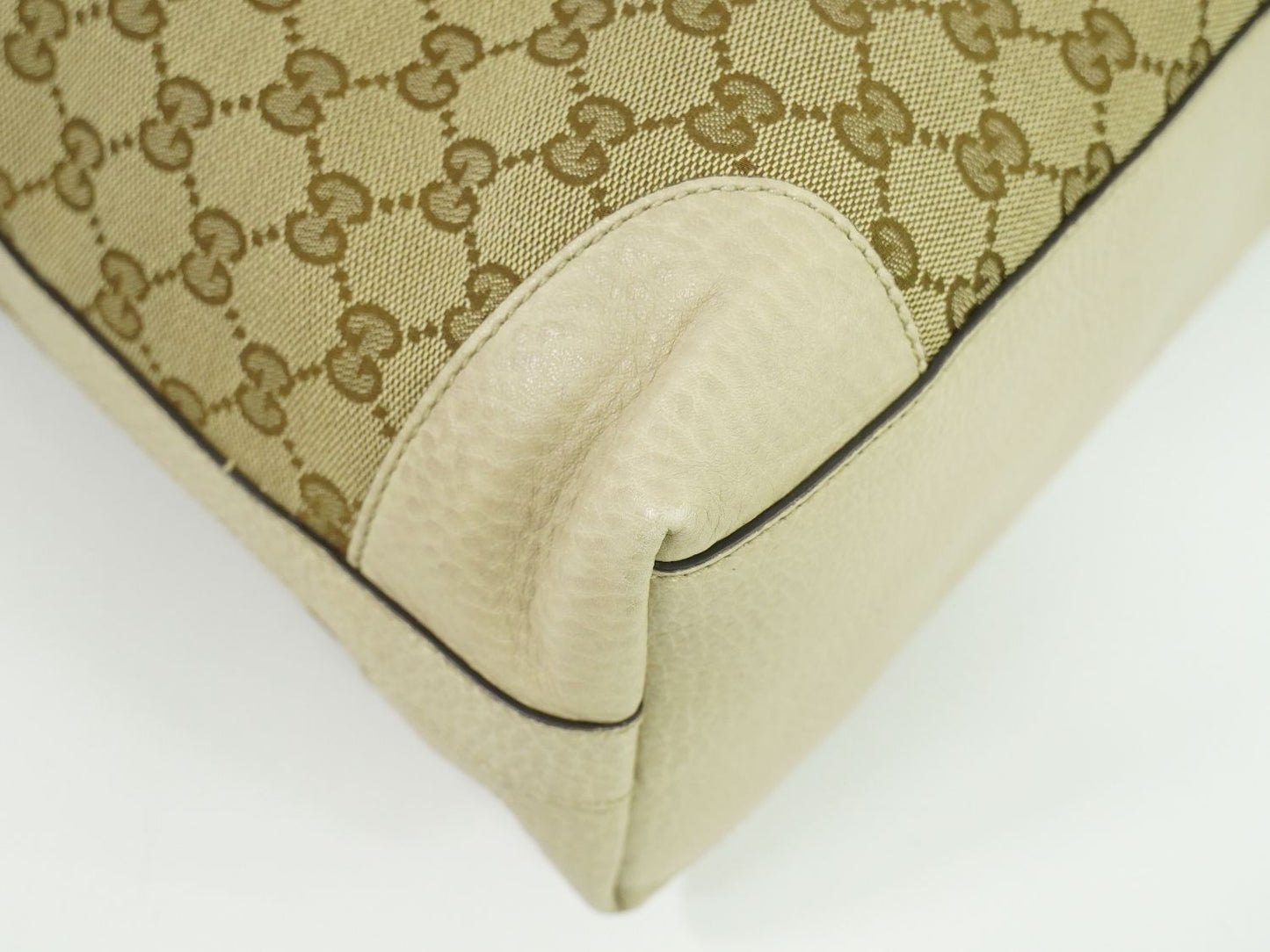 GUCCI GGキャンバス 2WAY ショルダーバッグ ベージュ アイボリー 326514