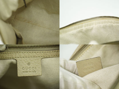 GUCCI GGキャンバス 2WAY ショルダーバッグ ベージュ アイボリー 326514