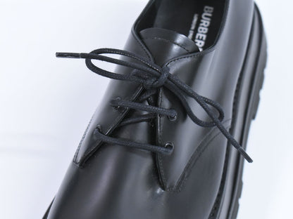 BURBERRY レースアップシューズ ダービーシューズ 厚底 41 ブラック