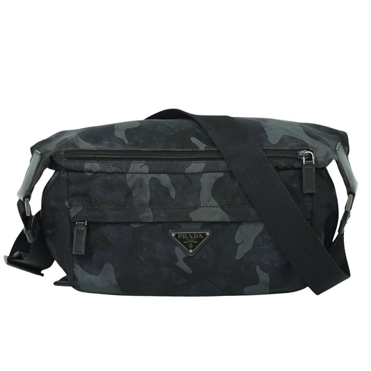 PRADA カモフラージュ メッセンジャーバッグ ブラック グレー ネイビー