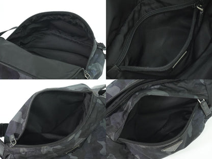 PRADA カモフラージュ メッセンジャーバッグ ブラック グレー ネイビー