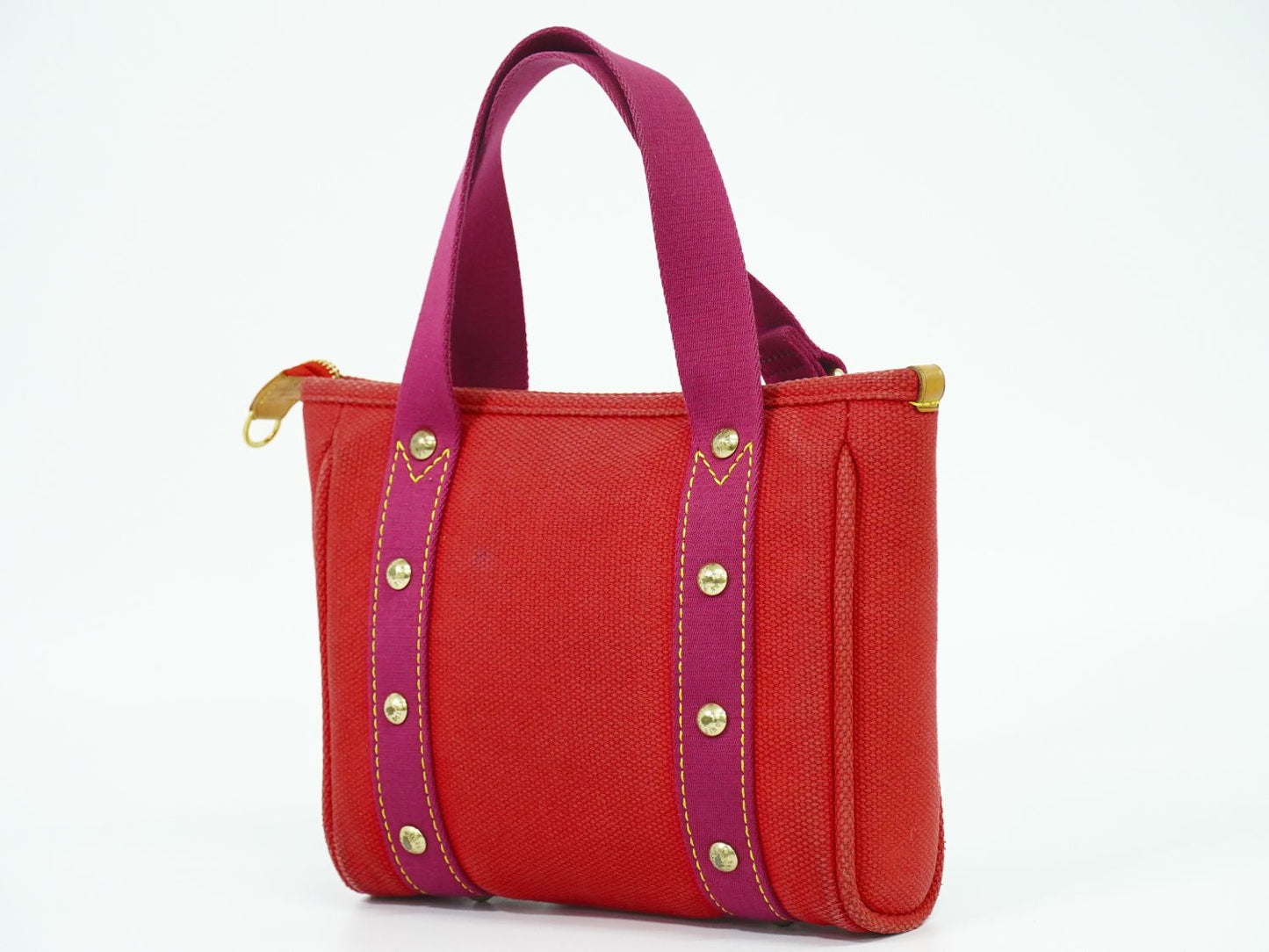 LOUIS VUITTON アンティグア カバ PM ハンドバッグ ルージュ M40037