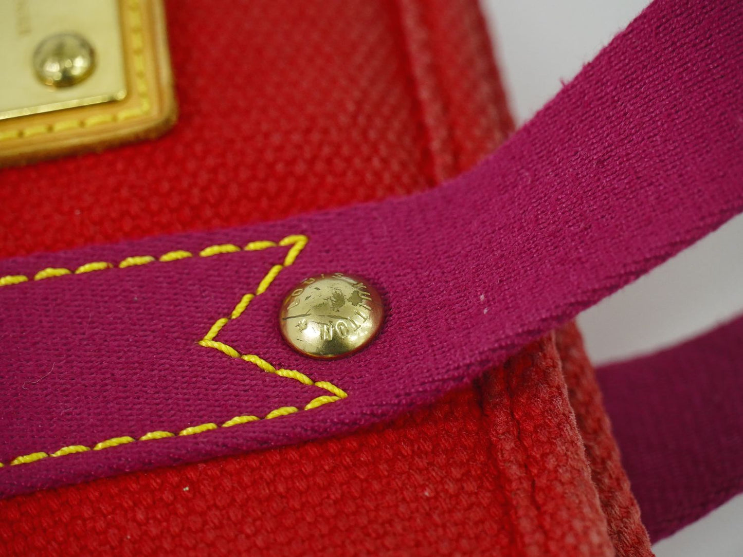 LOUIS VUITTON アンティグア カバ PM ハンドバッグ ルージュ M40037