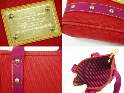 LOUIS VUITTON アンティグア カバ PM ハンドバッグ ルージュ M40037