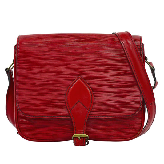 LOUIS VUITTON カルトシエール エピ レザー ショルダーバッグ カスティリアンレッド M52247