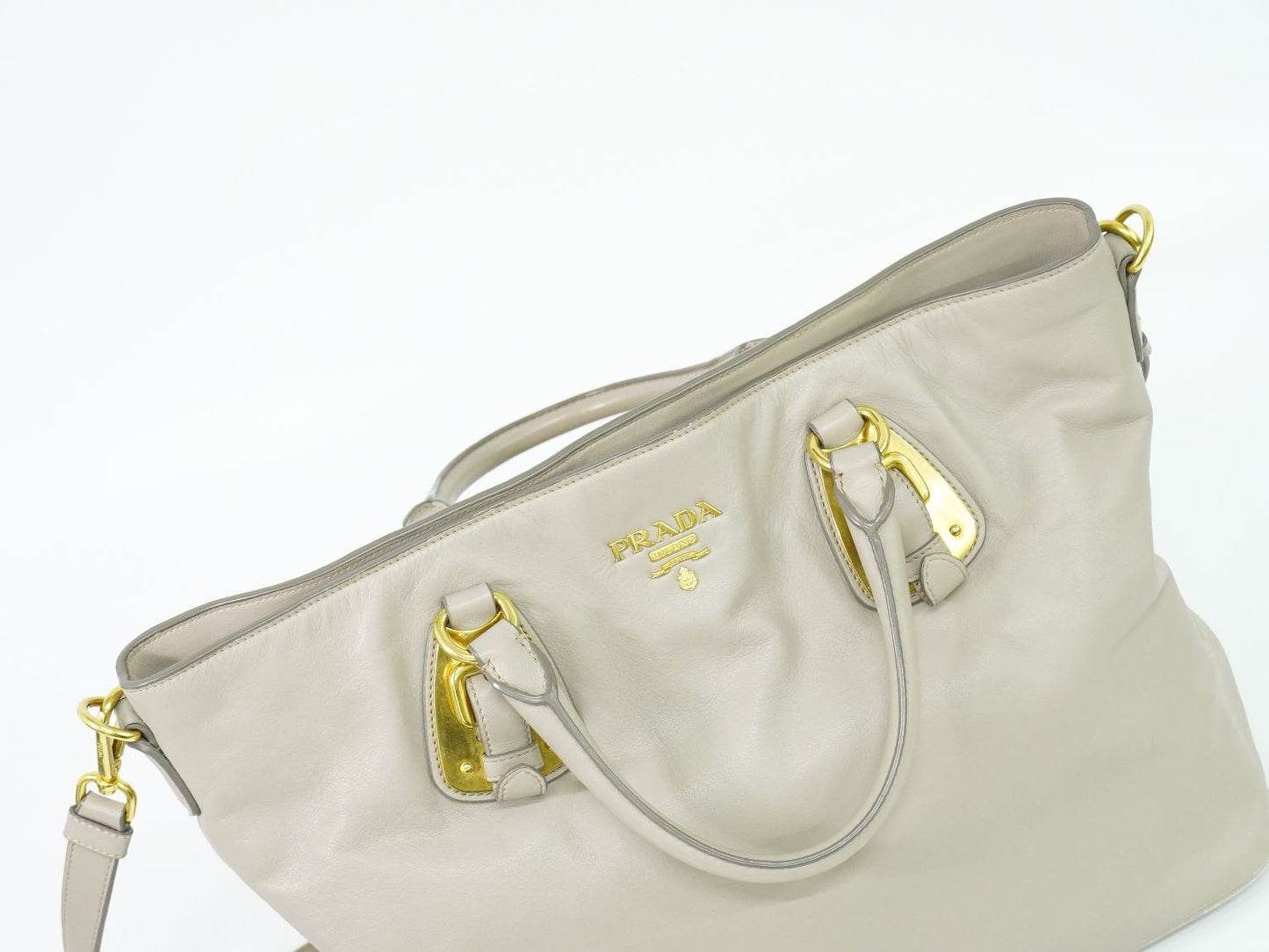 PRADA 2WAY ショルダーバッグ グレー