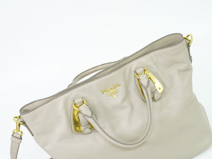 PRADA 2WAY ショルダーバッグ グレー