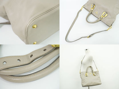 PRADA 2WAY ショルダーバッグ グレー
