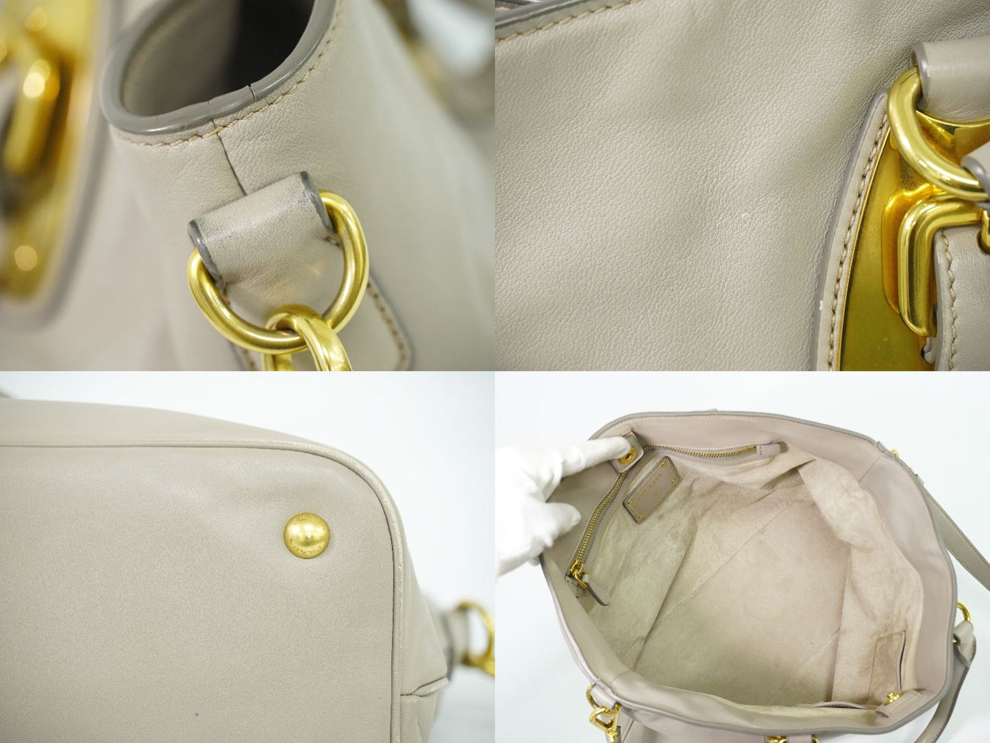 PRADA 2WAY ショルダーバッグ グレー