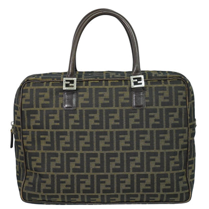 FENDI ズッカ ハンドバッグ ブラウン