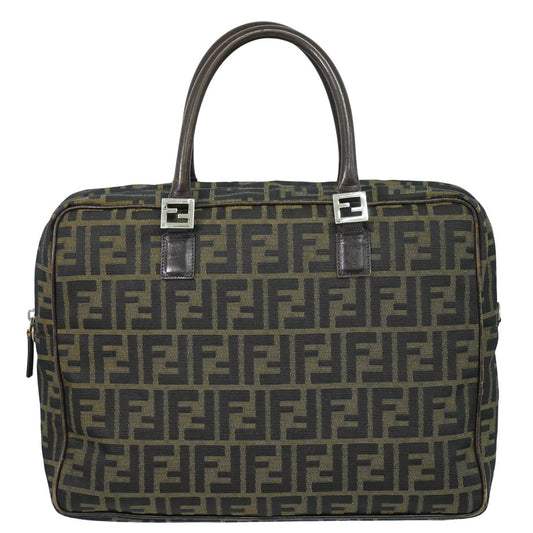 FENDI ズッカ ハンドバッグ ブラウン