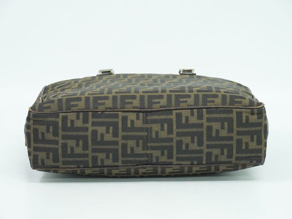 FENDI ズッカ ハンドバッグ ブラウン