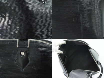 LOUIS VUITTON アルマ GM エピエレクトリック レザー ハンドバッグ ノワール M5289N
