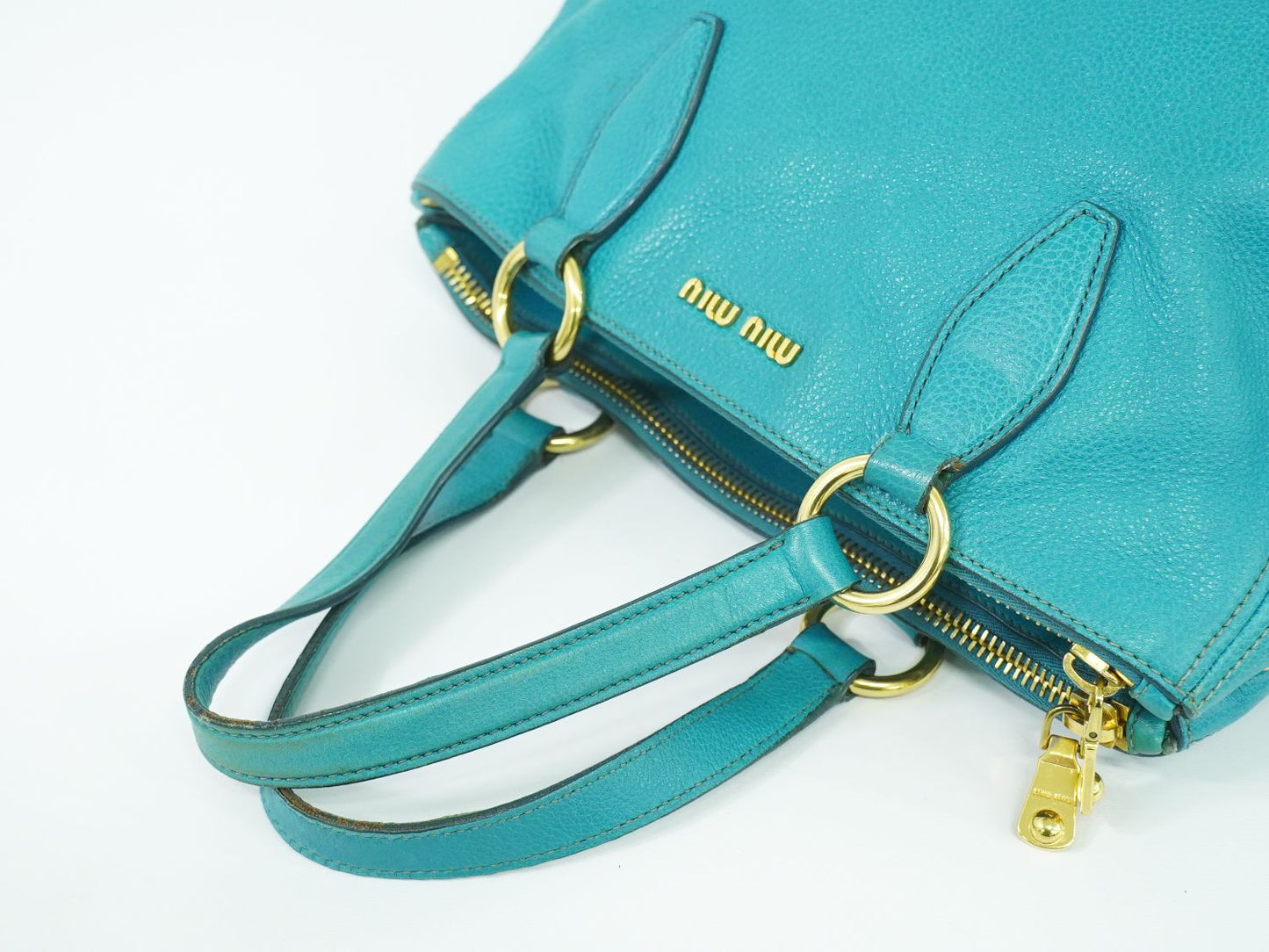 MIU MIU トートバッグ ブルー系