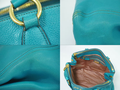 MIU MIU トートバッグ ブルー系