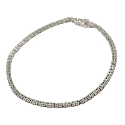 ダイヤモンド 1.36ct K18 WG ブレスレット