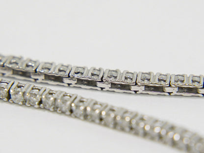 ダイヤモンド 1.36ct K18 WG ブレスレット