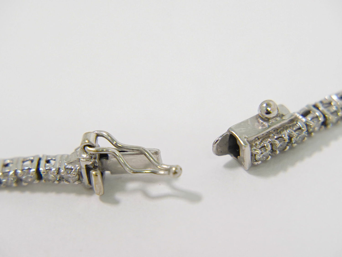 ダイヤモンド 1.36ct K18 WG ブレスレット