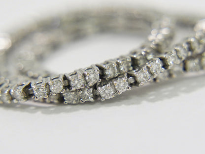 ダイヤモンド 1.36ct K18 WG ブレスレット