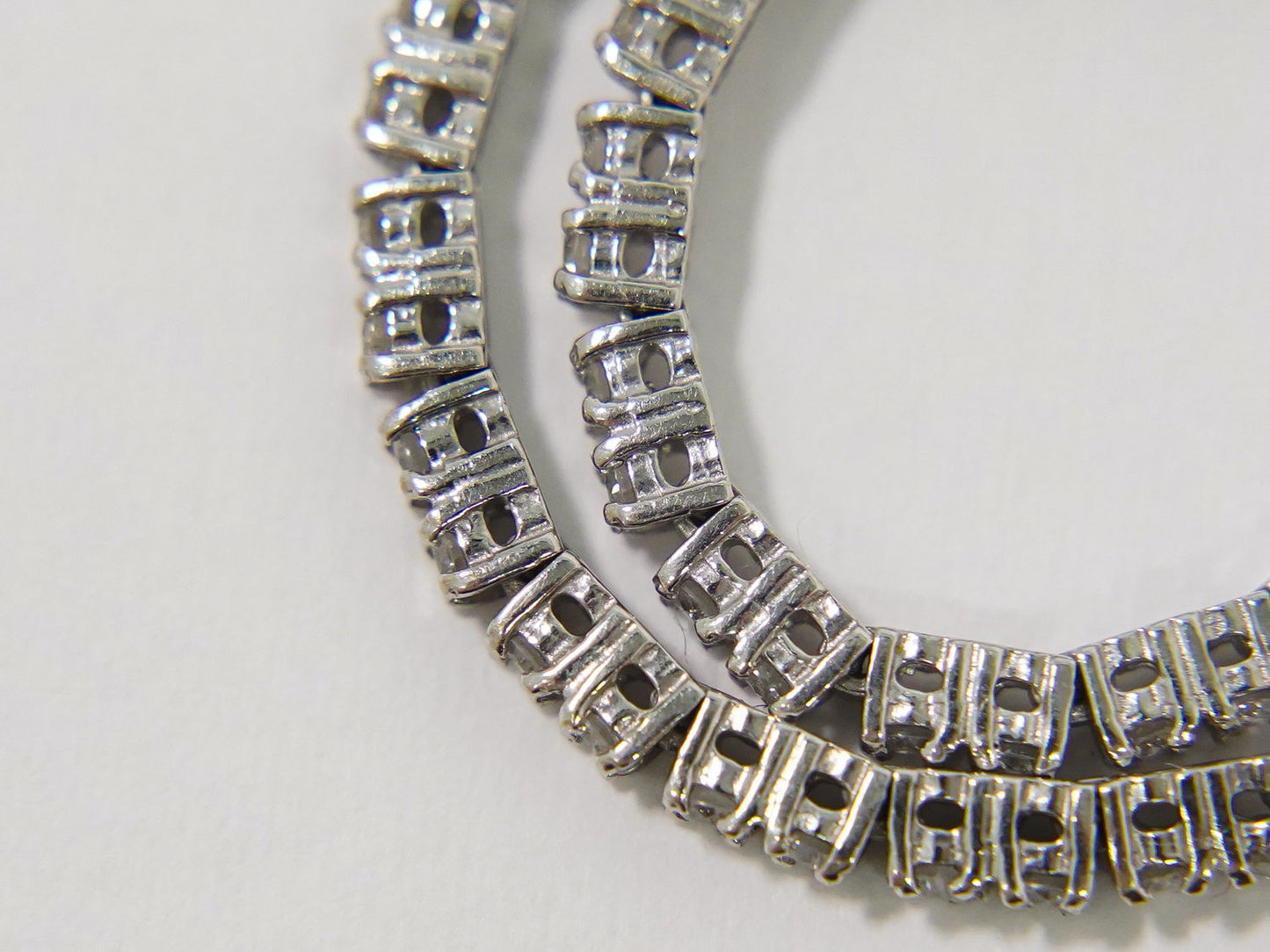 ダイヤモンド 1.36ct K18 WG ブレスレット