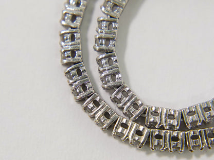 ダイヤモンド 1.36ct K18 WG ブレスレット