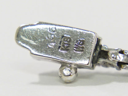ダイヤモンド 1.36ct K18 WG ブレスレット