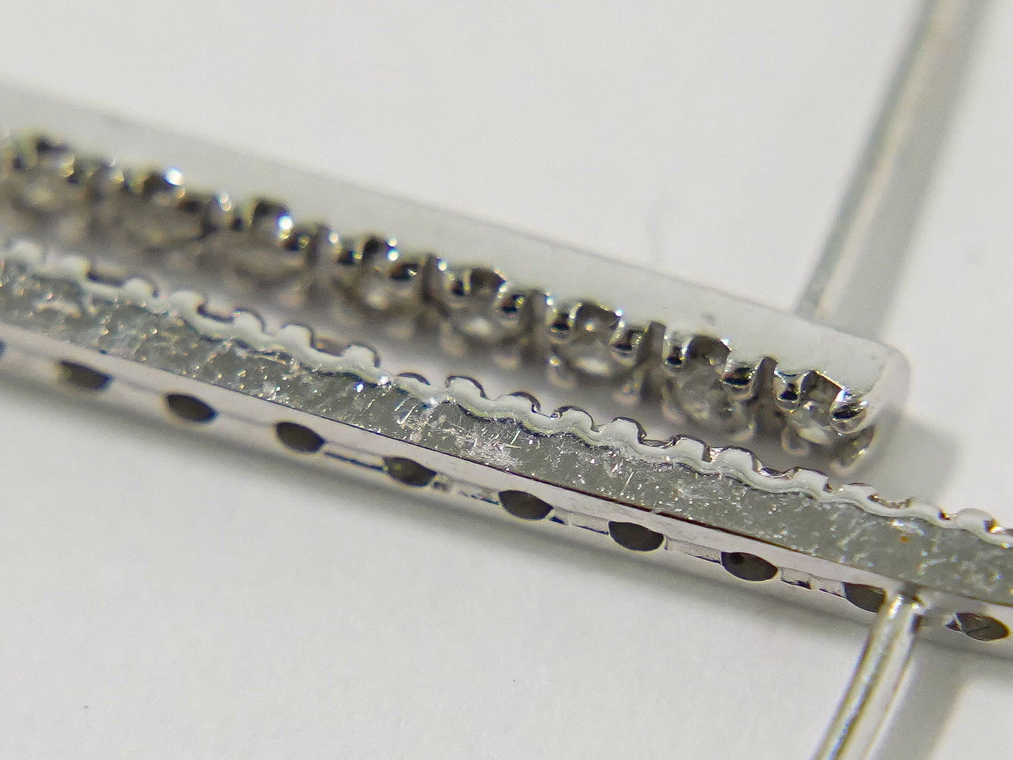 ダイヤモンド 0.10ct ×2 K14 WG ピアス ホワイトゴールド