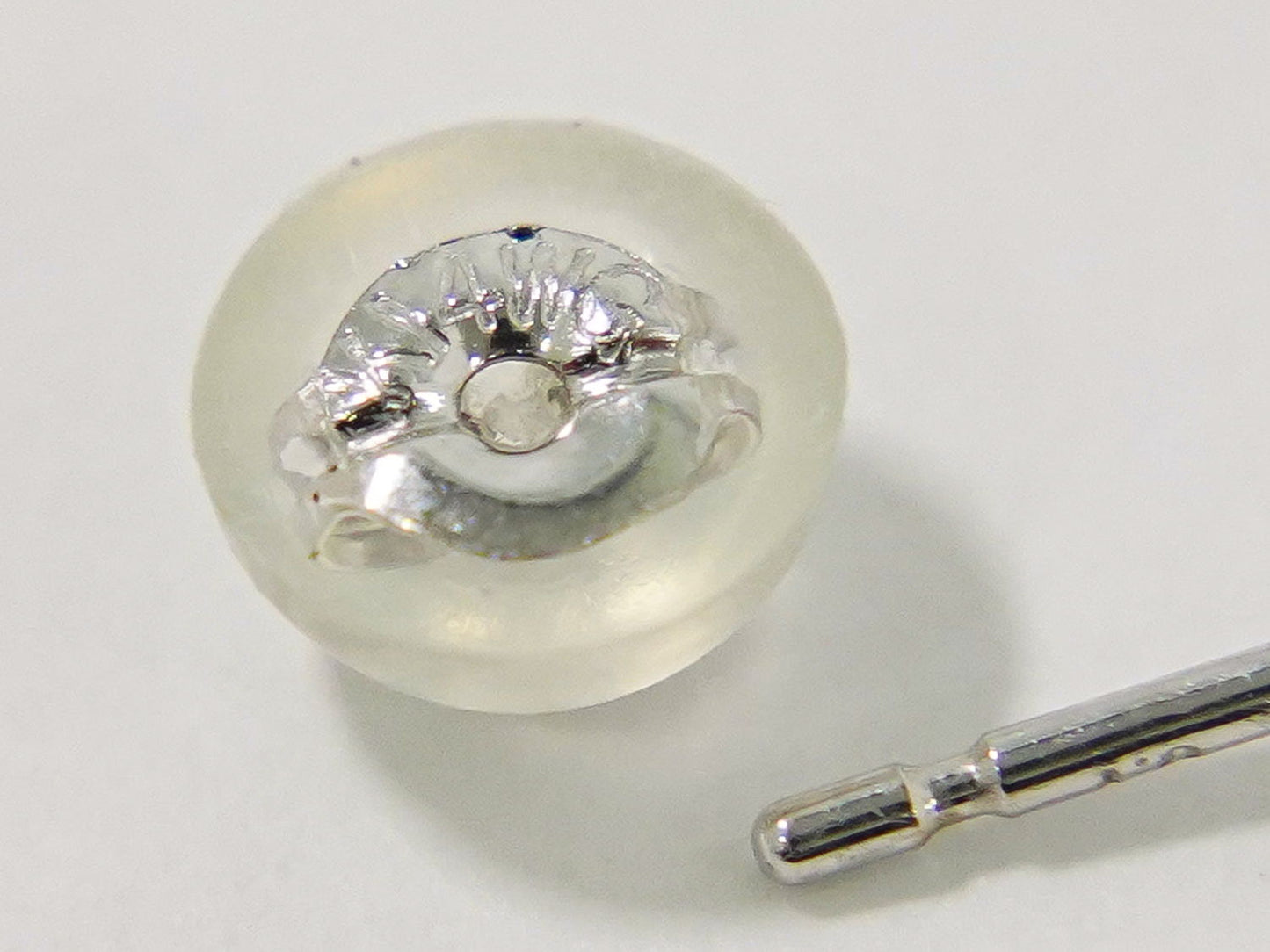 ダイヤモンド 0.10ct ×2 K14 WG ピアス ホワイトゴールド
