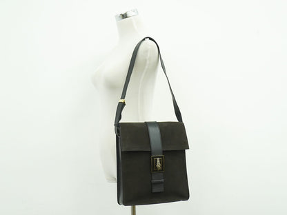 GUCCI タイガーヘッド ショルダーバッグ ブラウン ブラック 001364