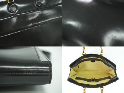 GUCCI バンブー 2WAY ビジネスバッグ ブラック