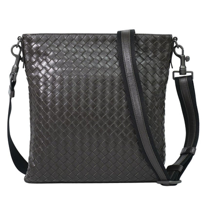 BOTTEGA VENETA イントレチャート ショルダーバッグ ブラウン