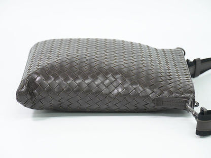 BOTTEGA VENETA イントレチャート ショルダーバッグ ブラウン