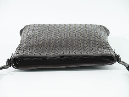 BOTTEGA VENETA イントレチャート ショルダーバッグ ブラウン