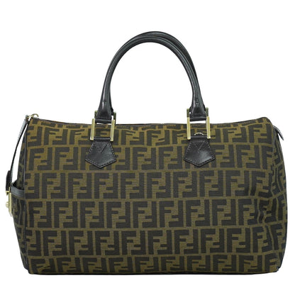 FENDI ズッカ ミニ ボストンバッグ ブラウン 8BL105