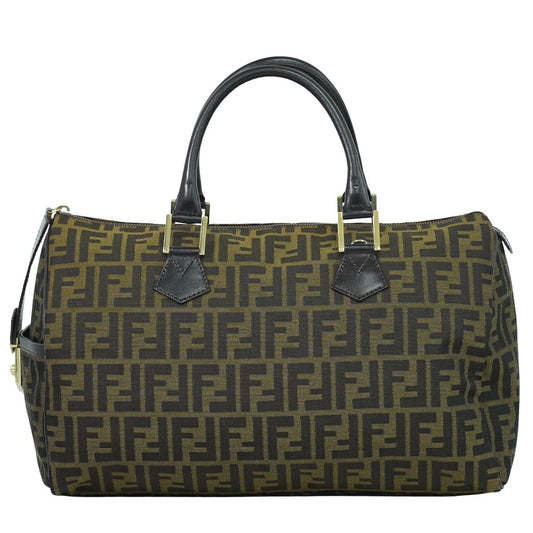 FENDI ズッカ ミニ ボストンバッグ ブラウン 8BL105