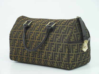 FENDI ズッカ ミニ ボストンバッグ ブラウン 8BL105