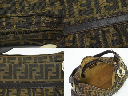 FENDI ズッカ ショルダーバッグ ブラウン 8BR448
