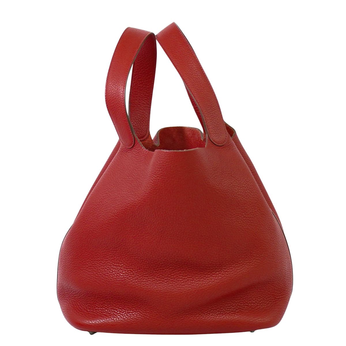 HERMES ピコタンロック GM ハンドバッグ □R刻 レッド