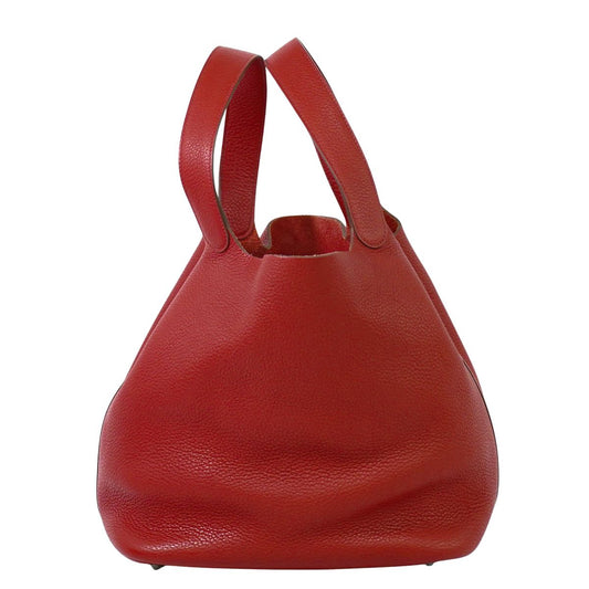 HERMES ピコタンロック GM ハンドバッグ □R刻 レッド