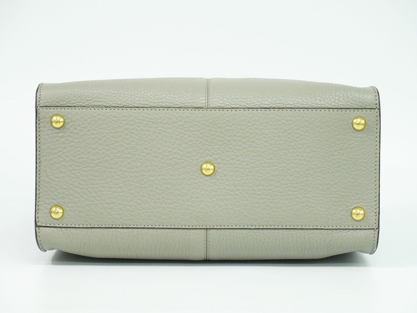 FENDI ピーカブー エックスライト ミディアム 2WAY ショルダーバッグ グレー 8BN310