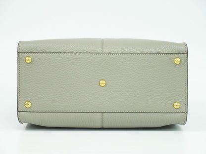 FENDI ピーカブー エックスライト ミディアム 2WAY ショルダーバッグ グレー 8BN310