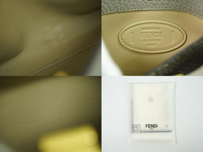 FENDI ピーカブー エックスライト ミディアム 2WAY ショルダーバッグ グレー 8BN310
