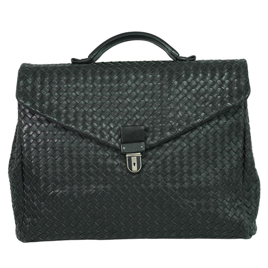 BOTTEGA VENETA イントレチャート ビジネスバッグ ブラック