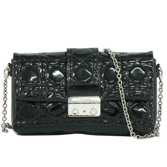 Christian Dior カナージュ 2WAY ショルダーバッグ ブラック
