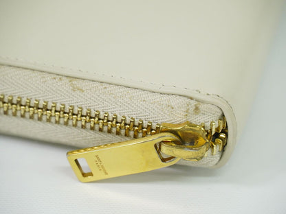 SAINT LAURENT 長財布 アイボリー 637432