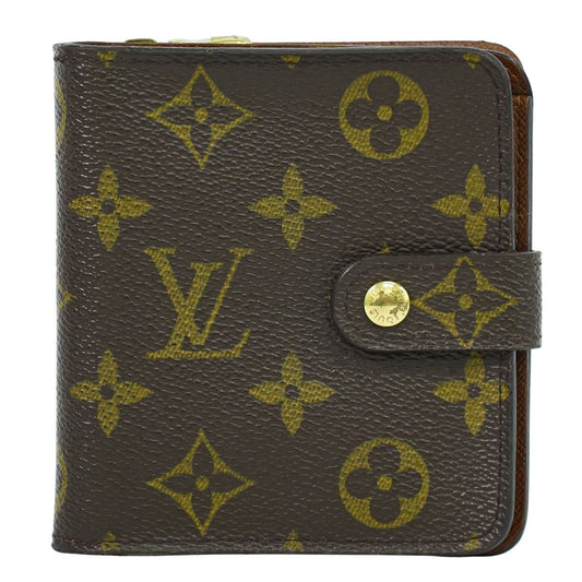 LOUIS VUITTON コンパクトジップ モノグラム 折財布 M61667