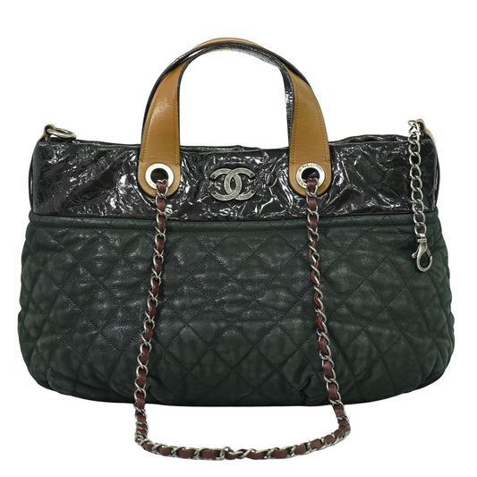 CHANEL インザミックス ココマーク 2WAY ショルダーバッグ ブラック ブラウン