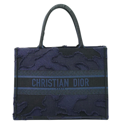 Christian Dio ブックトート ミディアム トートバッグ ネイビー