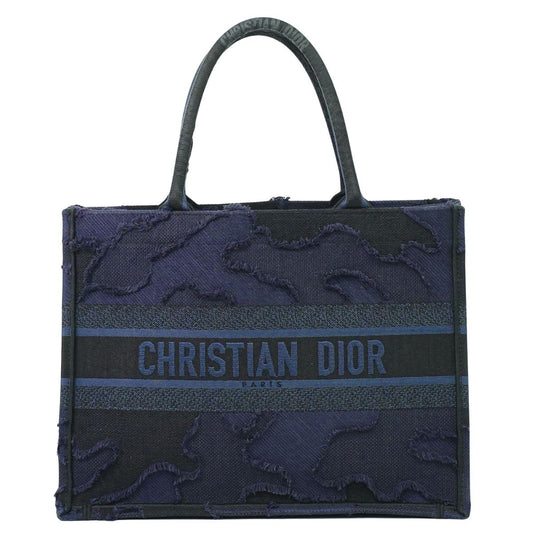 Christian Dio ブックトート ミディアム トートバッグ ネイビー